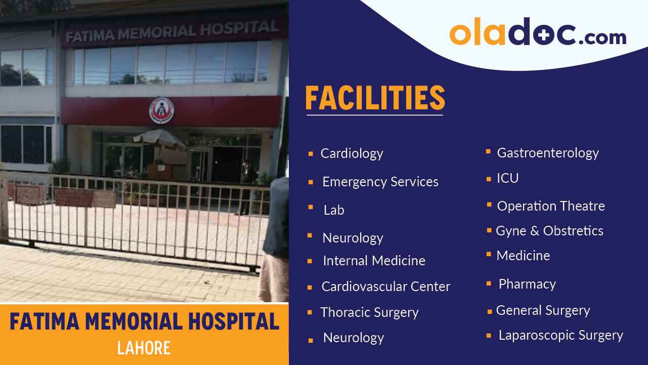 Facilities at Fatima Memorial Hospital Lahore
